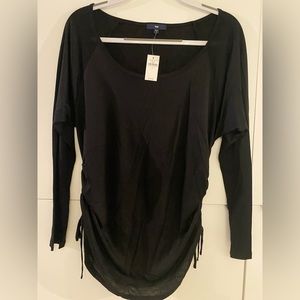 GAP new with tags black top with adjustable cinching on both sides.